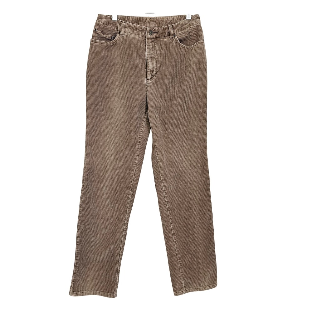Vintage 90s Newport News Jeanology Brown Corduroy Pants Womens 8 Hong Kong - Picture 2 of 9